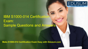 IBM S1000-014 Certification Exam: Sample Questions and Answers