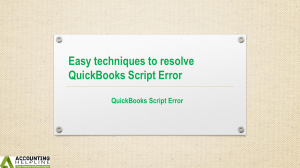 Bestever methods to fix QuickBooks Script Error Line 35