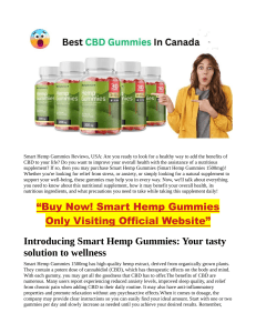 Smart Hemp Gummies NZ AU Reviews