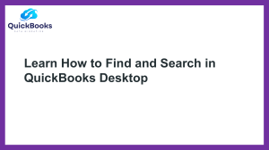 Find and Search in QuickBooks: A Comprehensive Guide