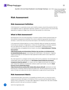 Risk Assessment  Definition, Principles, Stages & Examples   Roadmunk