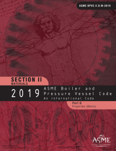 ASME BPVC Section II Part D METRIC (2019)