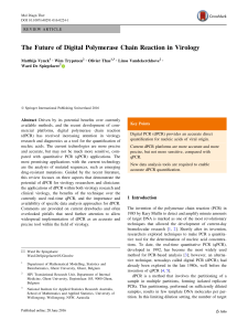 The Future of Digital Polymerase Chain Reaction in Virology