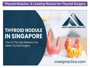 Thyroid Nodules A Leading Reason for Thyroid Surgery
