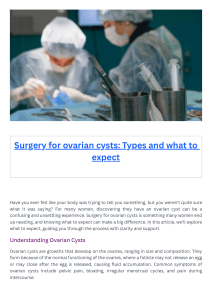 Surgery for ovarian cysts Types and what to expect (1)