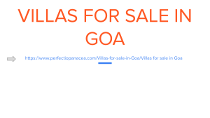 villas for sale in goa