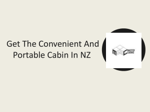 Get The Convenient And Portable Cabin In NZ