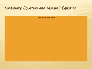5 Continuity Maxwell