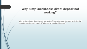 How to Resolve QuickBooks Direct Deposit Not Working Issue
