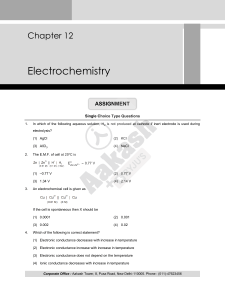 12. Electrochemistry