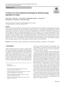 A review on in situ monitoring technology for DED metals