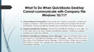 Effective fixes for QB Cannot Communicate With Company File
