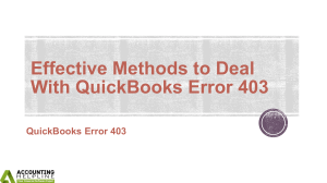 Getting Error 403 in QuickBooks Desktop: Rectify swiftly