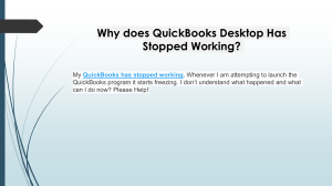 Complete guide to resolve QuickBooks Has Stopped Working