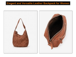 Elegant and Versatile Leather Backpack for Women