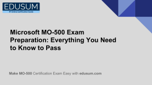 Microsoft MO-500 Exam Preparation: Everything You Need to Know to Pass