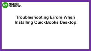 A Troubleshooting Guide To Fix Errors when installing QuickBooks