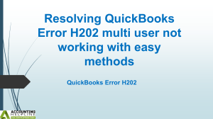 How to end Error H202 in QuickBooks in no time