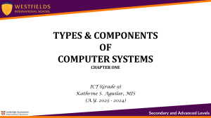 Types & Components of Computer Systems