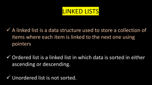 Linked Lists AS Level