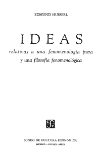 ideas, Husserl
