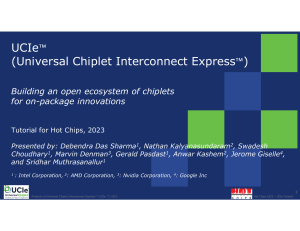 UCIe Chiplet Interconnect Standard Overview