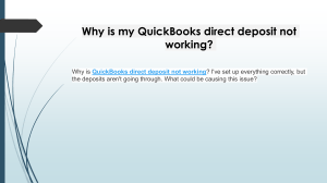 Quick fixes QuickBooks Direct Deposit Not Working