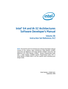 Intel 64 and IA-32 Architectures Software Developer's Manual Volume 2B Instruction Set Reference%2c N-Z