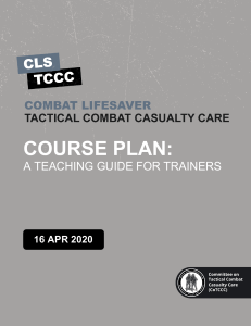 TCCC CLS Course Plan 25 JUN 20
