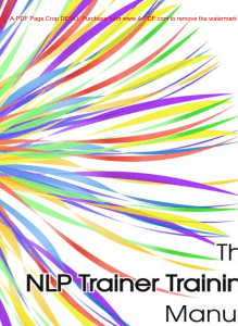 The NLP Trainer Training Manual ( PDFDrive )