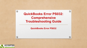 Complete solutions for tackling QuickBooks Payroll Error PS077