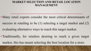 Retail Marketing (location management)