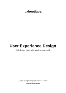 User Experience Design: Definizioni e Tecniche Essenziali