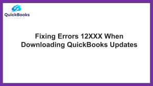 Errors 12XXX When Downloading QuickBooks Updates: Quick and Easy Fixes