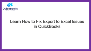 Fix Export to Excel Issues in QuickBooks: A Step-by-Step Guide