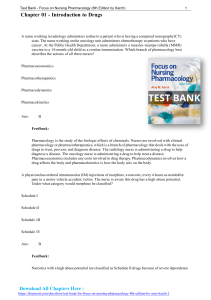 Test Bank for Focus on Nursing Pharmacology 8th Edition by Amy Karch