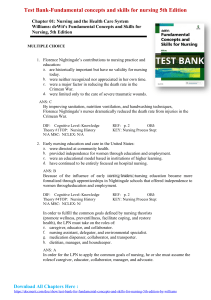 Test Bank For Fundamental concepts and skills for nursing 5th Edition