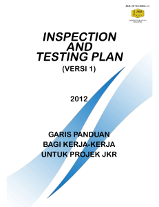 Inspection and Testing Plan (Versi 1)
