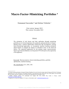 Macro Factor-Mimicking Portfolios