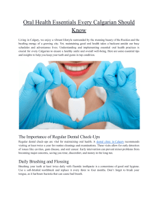 Oral Health Essentials Every Calgarian Should Know