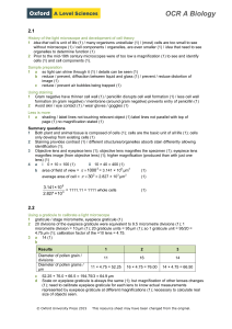 OCR Biology A Level Answers