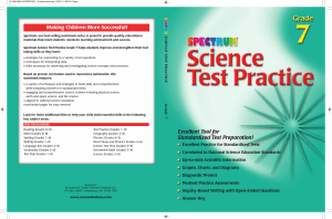 Spectrum Science Test Practice 7