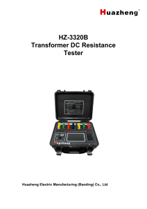 1. HZ-3310B Three Phase winding Resistance Tester