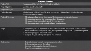 Project charter
