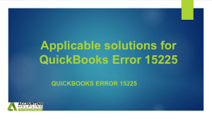 Facing QuickBooks Company File Error 15225: Rectifying solutions