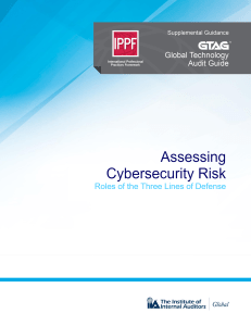 GTAG - Assessing Cybersecurity Risk