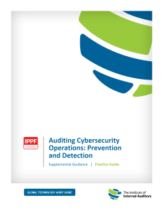GTAG - Auditing Cybersecurity Operations -Prevention and Detection