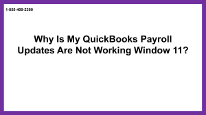 Quick Fix For QuickBooks payroll update not working