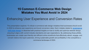 15 Common E-Commerce Web Design Mistakes You Must Avoid in 2024