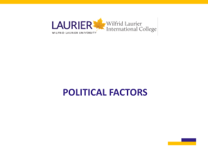 Module #8 - Political Factors - Students Copy